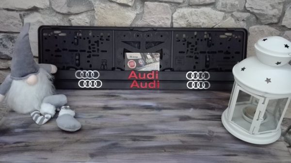 Audi rendszámtábla tartó