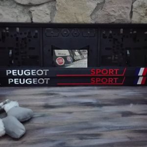 Peugeot rendszámtábla tartó