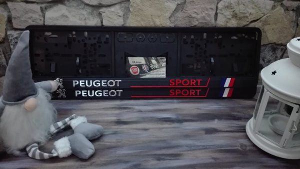 Peugeot rendszámtábla tartó