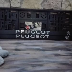 Peugeot rendszámtábla keret