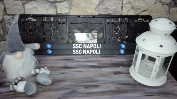SSC Napoli rendszámtábla keret